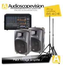 Location Pack 1er prix + table 200W Rms 400W Music, Location sono Marseille